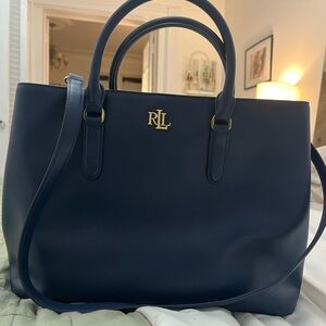 Ralph Lauren Navy Blue Tote Bag